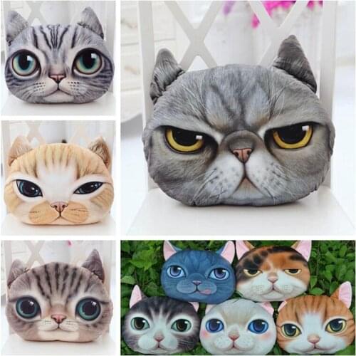 2017 Hot! Nordic Chair Pillow Personality Cushion Cover Creative Handsome Cat shape Nap pillowcase Cute seat cushion FK753