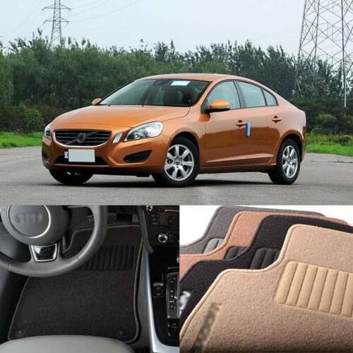 5PCS Premium Auto Fabric Nylon Anti-slip Floor Mats Carpet For Volvo S60 2011-2020