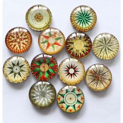 Free shipping (12pcs/lot)Various Campass Crystal Fridge Magnet Retro message stickers Refrigerator Magnet Kitchen Home Decor