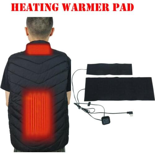 5V Carbon Fiber Heating Pad Hand Warmer USB Heating Film Electric Cloth Winter Infrared Fever Heat Vest