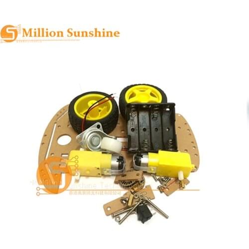 2WD Robot Smart Car Chassis Kits with Speed Encoder for Arduino 51 M26 DIY Education Robot Smart Car Kit