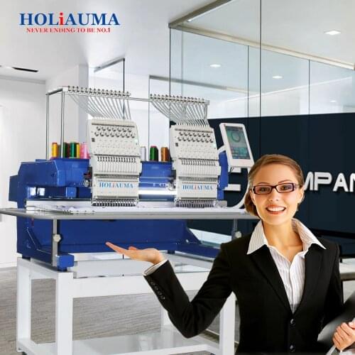 HOLiAUMA 2 head computerized embroidery machine/ uniform embroidery machine