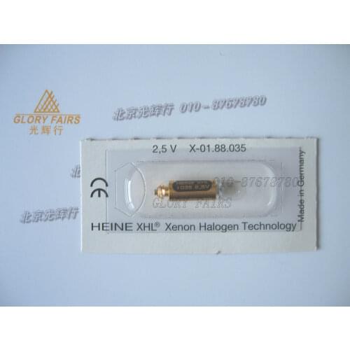 Heine XHL #035 2.5V bulb,X-001.88.035 xenon halogen technology lamp,Beta 200 Vet fiber optic laryngoscop handle,X-01.88.035