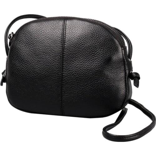 Small Shell Shopping Purse Genuine Leather Women Bag Ladies Shoulder Crossbody Bag Luxury Handbags Messenger Bag Fashion Female