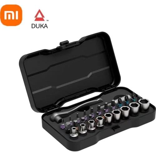 Xiaomi Youpin ATuMan DUKA RS2 RS1 Multi-purpose Ratchet Wrench Screwdriver S2 Magnetic Bits Tools Set DIY Household Repair Tool