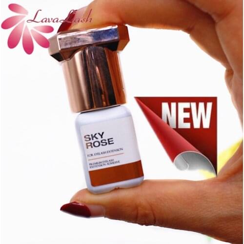 2021 New Sky Glue Eyelash Extensions Glue 1 second drying, lasting 7 weeks Korea Original Lashes Black Glue 5ml Lash Makeup Tool