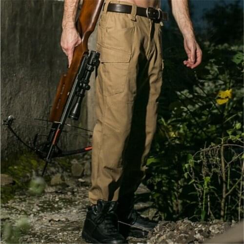 New Arrival City Military Tactical Cargo Pants Men SWAT Combat Army Trousers Male Hiking Many Pockets Stretch Cotton Pants