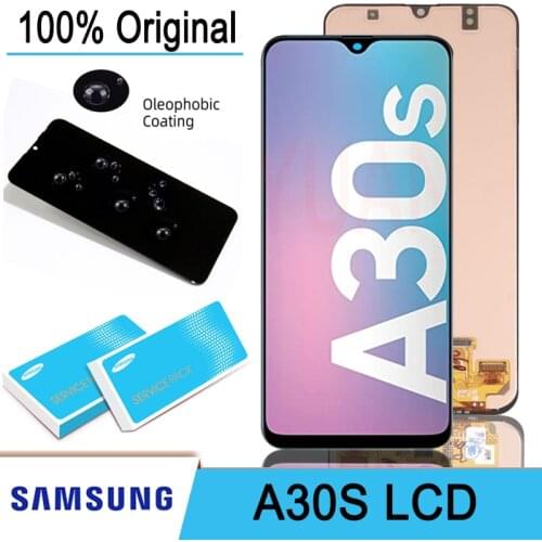 Original 6.4'' LCD Display with Touch Screen Digitizer Assembly for Samsung Galaxy A30s A307F A307 A307FN Repair Parts