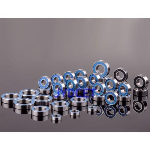 Bearing-8 Ball Bearing Metric Blue Rubber Sealed Set KIT 39pcs For RC Car Traxxas REVO R-EVO 3.3 Racing 52100 Chrome Steel