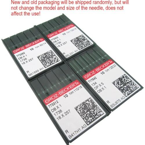 40PCS 14# 16# 18# 20# GROZ-BECKERT DBX1 SEWING MACHINE REGULAR POINT NEEDLE FIT FOR JUKI DDL,BROTHER DB2, & MORE