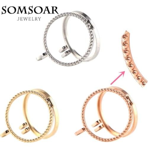 "PRESELL PRODUCT" 2017 Newest Thin Coin Holder Bead Stainless Steel My Coin Frame Pendant fit 33mm Coin Disc