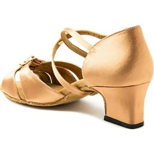 Children Dance Shoes for Girls Women Ballroom Latin shoes Ladies Modern Tango Dancing Performance Shoes Salsa Sandals 3CM Heel