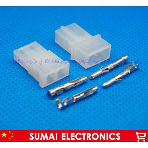 20 sets 2 Pin/way 5.08mm pitch 8981-2P Electrical connector kit (Housing+Terminal) for PCB/car/boat/motorbike ect