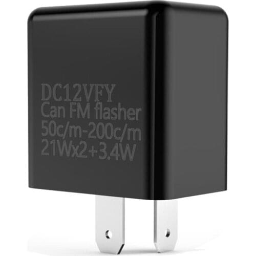 2-Pin LED Flasher Relay 12V Adjustable Frequency for Motorcycle Turn Signal Fix Blinker Lights Indicator Relays