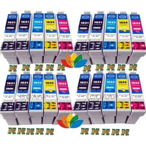 20 New Ink Cartridge T1621-T1624 T1626 T1631-T1634 T1636 16XL for Workforce WF-2530WF WF-2540WF WF-2010W WF-2510WF WF-2520NF
