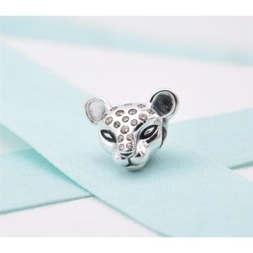 2019 New autumn Silver Sparkling Lion Charms 925 sterling Silver bead fit Bracelet Necklace DIY for women Memnon fine Jewelry