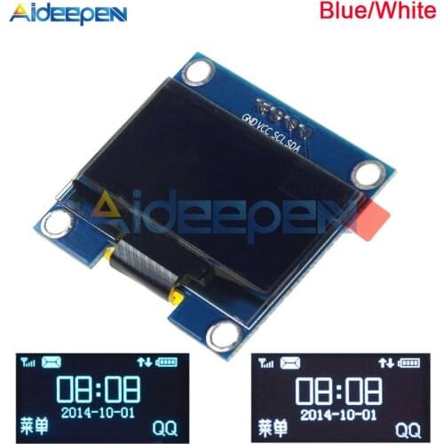 4PIN 1.3" OLED Module White/Blue Screen 128X64 1.3 inch OLED LCD LED Display Module 1.3" IIC I2C Communicate