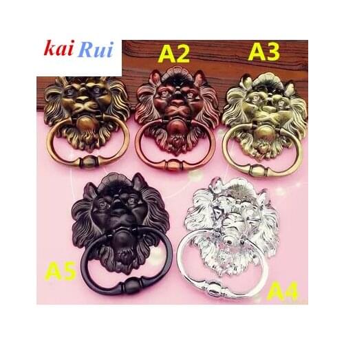 5 colors vintage style unfold install wooden door knocker handles silver gold bronze sofa wood chair drop rings pulls