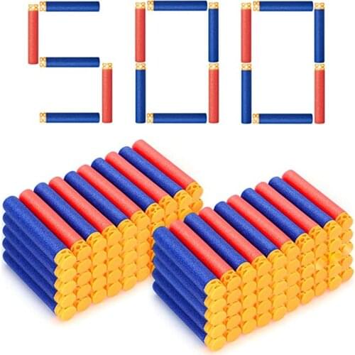 500 Pack Refill Bullets Compatible With Nerf Guns For Nerf N-Strike Elite Series Blasters Toy Guns Darts Kids Christmas Gift
