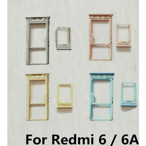 50X Big/Small SIM Card Holder for Xiaomi Redmi 6 SIM Card Tray Slot Holder Adapters for Redmi 6A