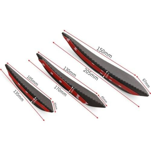 6 pieces/set of universal front bumper spoiler canard For Jeep Grand Cherokee/Compass/Commander Dodge Journey JUVC