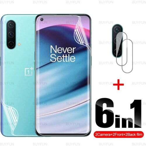 6in1 Front Back Hydrogel Film For OnePlus Nord Core Edition 5G safety soft film for one plus nord N100 N10 5G CE camera film