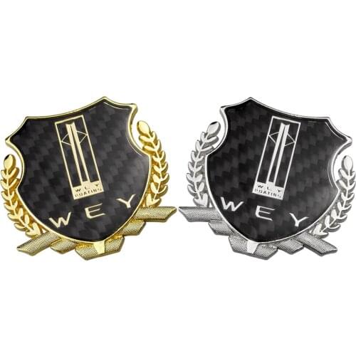 Auto Accessories Metal Badge for WEY VV5 VV7 P8 VV7C VV7S VV5S VV6 SUV Gold Silver Decal Side Emblem Car Sticker Decoration