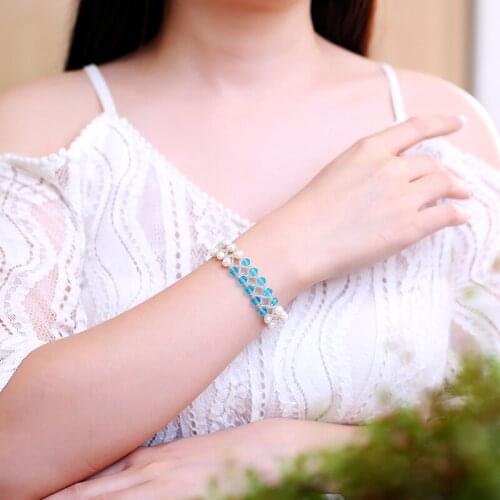 Natural Pearl Bracelet for Mother, Mother-in-law, Old Man, Girlfriend, Mothers Day Birthday Gift