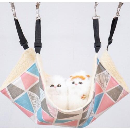 Designer Pet Hammock Cotton Mouse Ferrets Guinea Pig Cat Hanging Bed for Cats Rodents Hammock for Hamster Pets Supplies