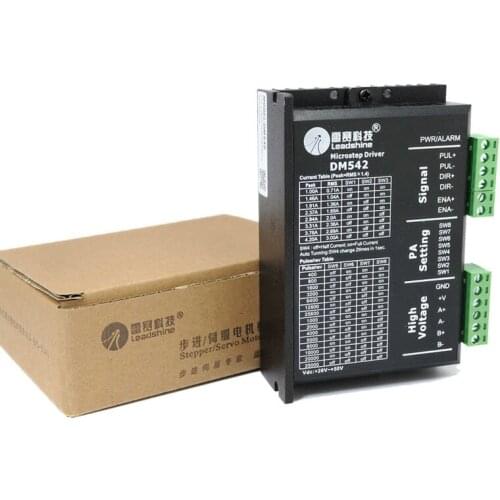 DM542 Leadshine NEMA17 NEMA23 2 phase stepper motor driver 36VDC 4.2A CNC Router