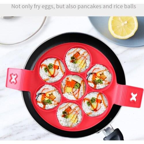 Pancake Maker Egg Mould Baking Omelette Flip Cooker Egg Ring silicone Egg Poacher Molde Para Pancakes Non Stick Egg Pancake Mold