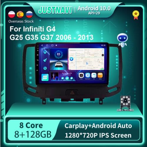 EKIY Car Radio Android 10.0 Radio For Infiniti G4 G25 G35 G37 2006-2013 Wilreless Carplay Auto DSP GPS Navigator 4G WIFI 9" DVD