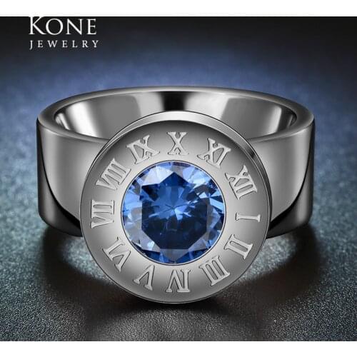 Famous Brand Wedding Midi Ring Stainless Steel 13 Color Lucky Crystal Stone Ring For Women Gift Party Charm Jewelry