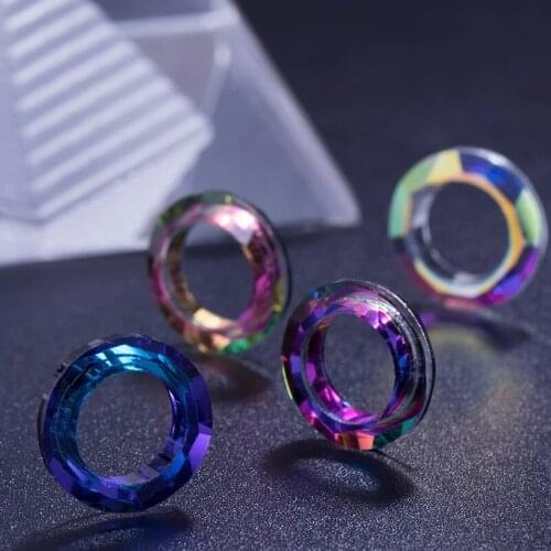 XiChuan 10PCS Crystal Decorative Rivoil Glass Pendant Rhinestone Crystal light Pendant Making crystal light Pendants DIY