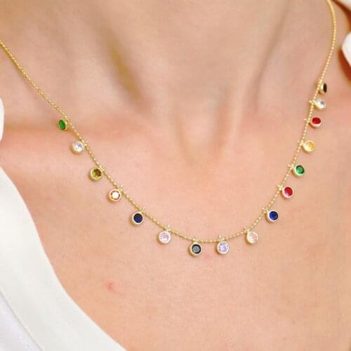 Trendy For Woman 925 Summer Fashion Jewelry Zircon Gift Necklace Cute Accessories High Quality Retro Crystal Pendant Swarovski