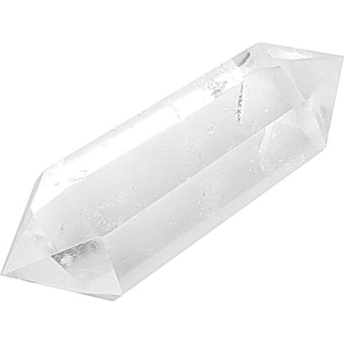 Natural precious stones clear quartz double wand points for decoration