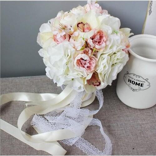 New creative handmade simulation lily bouquets bridal bouquets wedding holding flowers props supplies wedding photo studio photo