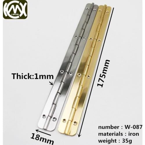 18*175mm 10pc 180 Degrees Metal Hinges for kitchen cabinets Quality assurance and Free shipping Furniture hardware w/screw W-087