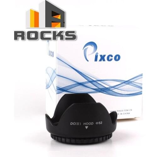 Pixco 52MM Suit For Canon Nikon For Sony Olympus For Pentax FLOWER LENS HOOD D40/D40X/D50/D60