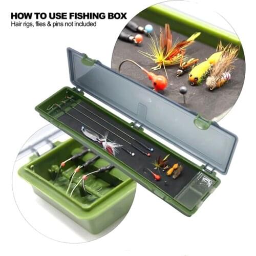 Portable Multifunctional Mini Storage Fishing Tackle Box with 15 Pins Storage Container Accessory Gadget Box Fishing Accessories