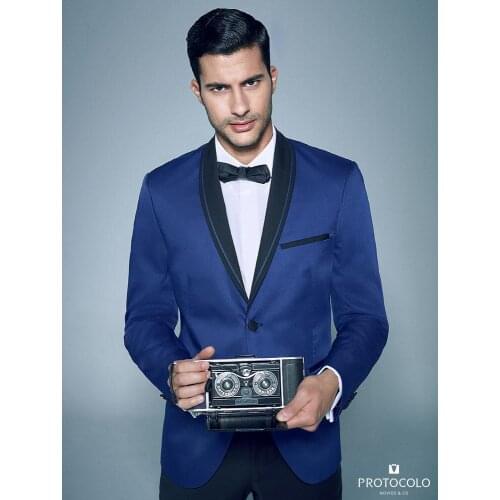 Latest Coat Pant Designs Royal Blue Wedding Suits for Men Prom Jacket Groom Blazer Skinny Style Suit Custom 2 Piece Tuxedo Terno