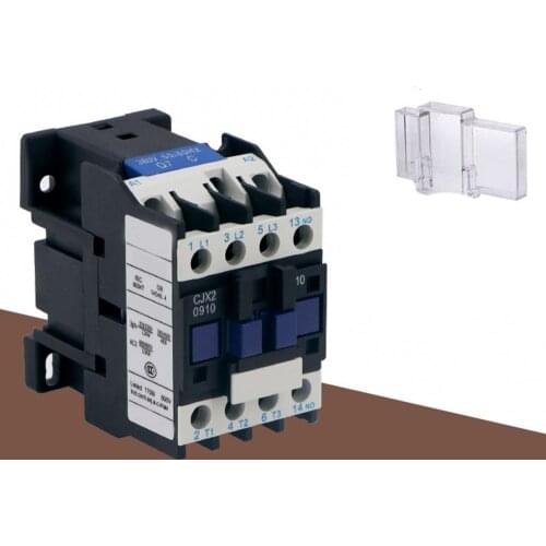 CJX2-1810 Practical AC Contactor 3 Poles AC Switch Sensitive Flame-retardant AC Relay ABS 24-380V AC Relay for Electric Motor
