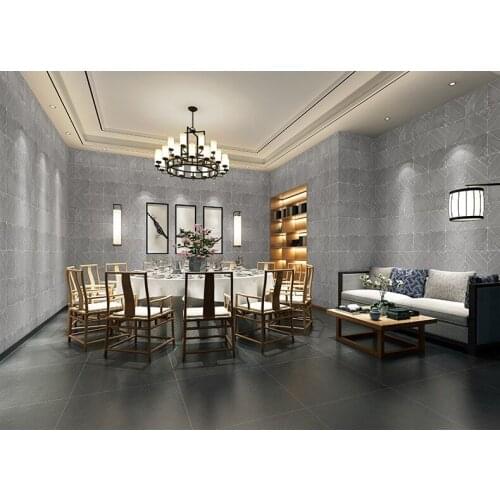 Retro Chinese wallpaper antique brick culture brick Chinese style brick imitation brick blue brick pattern restaurant plaid