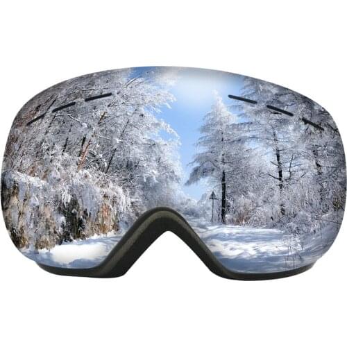 Spherical Broad Vision Skiing Eyewear Windproof Anti-fog Snowboard Ski Goggles Outdoor Sports HD UV400 Snowmobile Glasses Mask