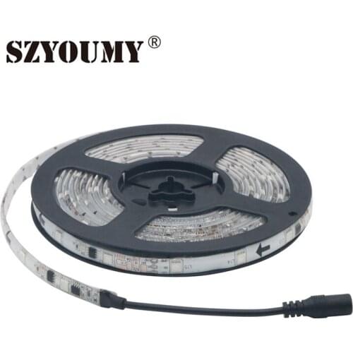 SZYOUMY WS 2811 5050 LED Strip 5m/roll DC12V Waterproof LED Flexible Ribbon Light 30leds/m Dream Magic Color Home Indoor Light