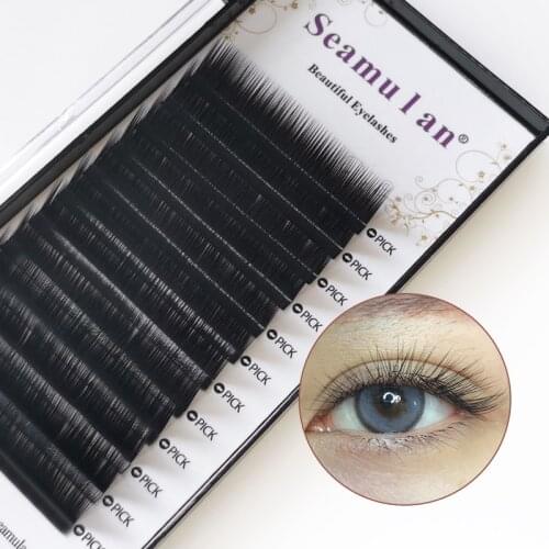 High quality individual eyelashes extension natural mink lashes maquiagem cilios 100% Handmade Russian Volume false Eyelashes
