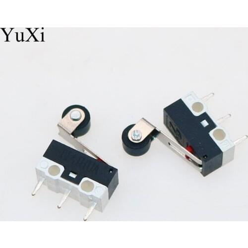 YuXi 1A 125VAC Hinge Roller Lever Micro Switches Sub Miniature Microswitch SPDT With PCB Terminal 3 Pins KW10-Z4 Switch