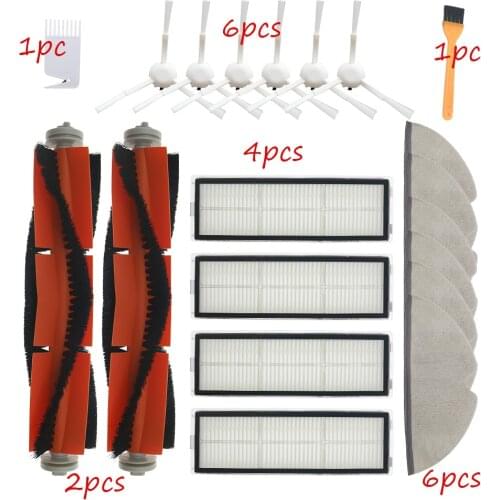 Main Brush Side Brush HEPA Filter Parts For XiaoMi Mijia 1C 1T STYTJ01ZHM Mop Cloth Robot Vacuum Cleaner Replacement Accessories