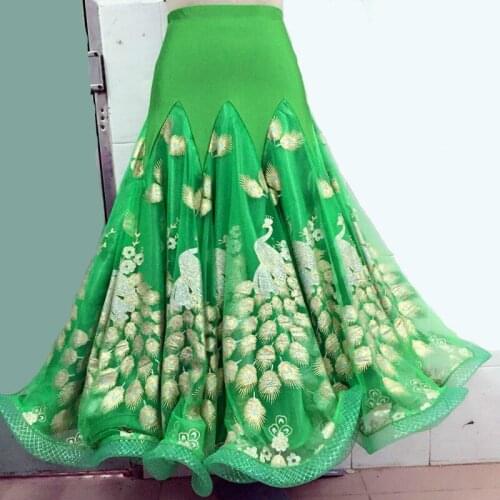 Lady New Modern Dance Skirts Womens Ballroom Dancing Suit Waltz Wear National Standard Dancing Practice Long Dresses DL6668