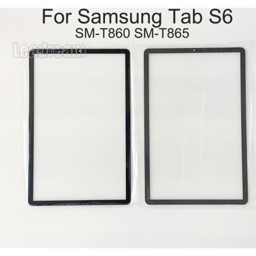10Pcs Front LCD Glass For Samsung Galaxy Tab S6 10.5 T860 T865 T865N T867 T866N Front Touch Glass with OCA